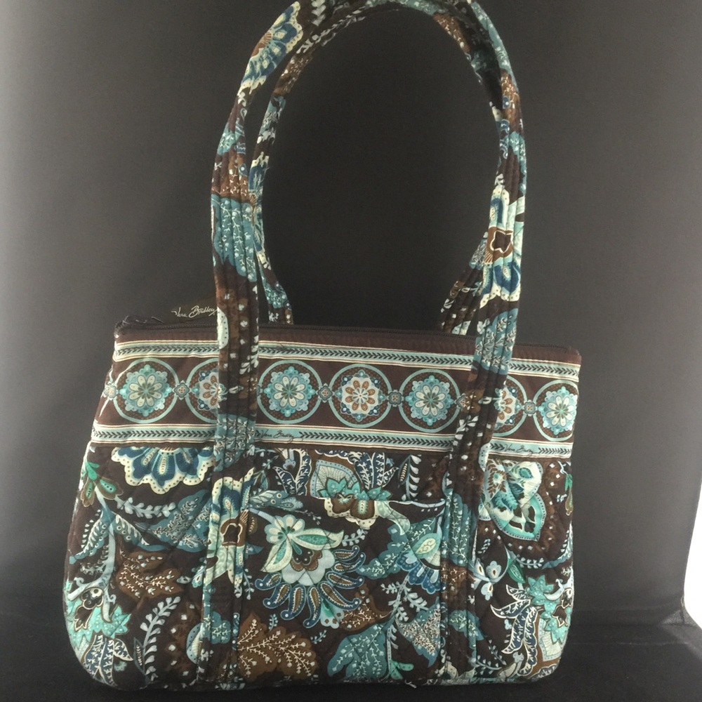 Vera Bradley retired "Java Blue" quilted purse